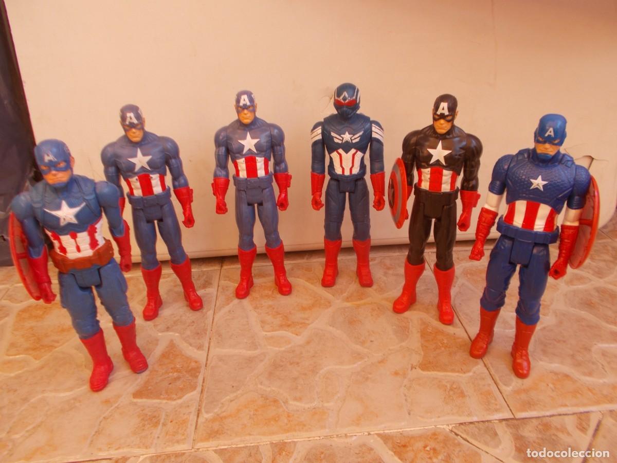 Figuras y mu&ntilde;ecos Marvel: Lote 6 Figuras CAPIT&Aacute;N AM&Eacute;RICA. Hasbro 2013 2014 2018 2024. Marvel Avengers. Mu&ntilde;eco. Usados. Ver y L