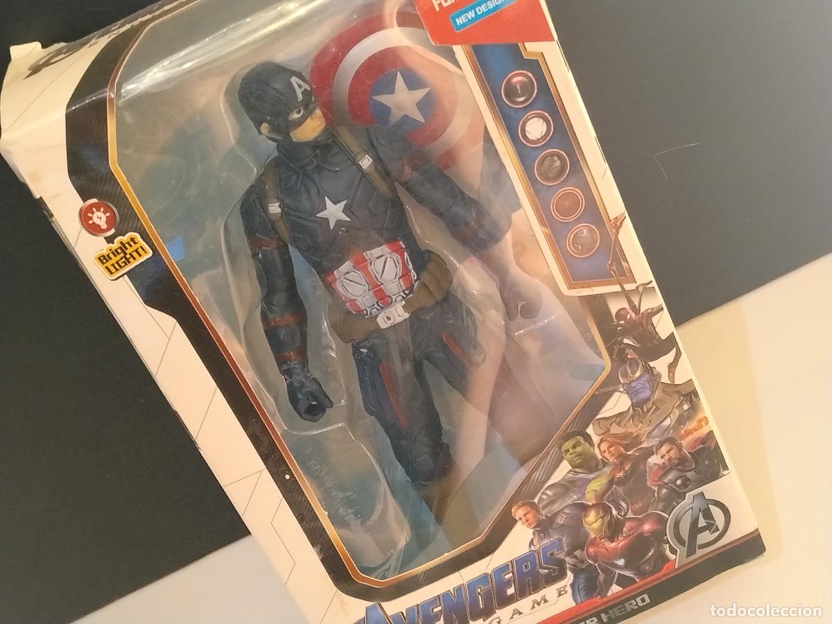 Figuras y mu&ntilde;ecos Marvel: FIGURA DE MARVEL AVENGERS ( CAPITAN AM&Eacute;RICA)LUMINOSO,1:12