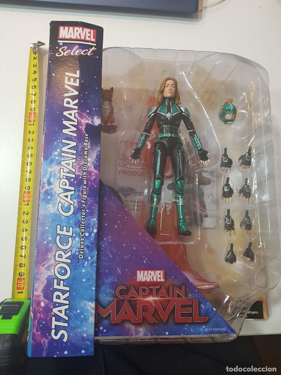Figuras y mu&ntilde;ecos Marvel: Figura de accion marvel Select Deluxe collector Capitana Marvel disney nueva a estrenar