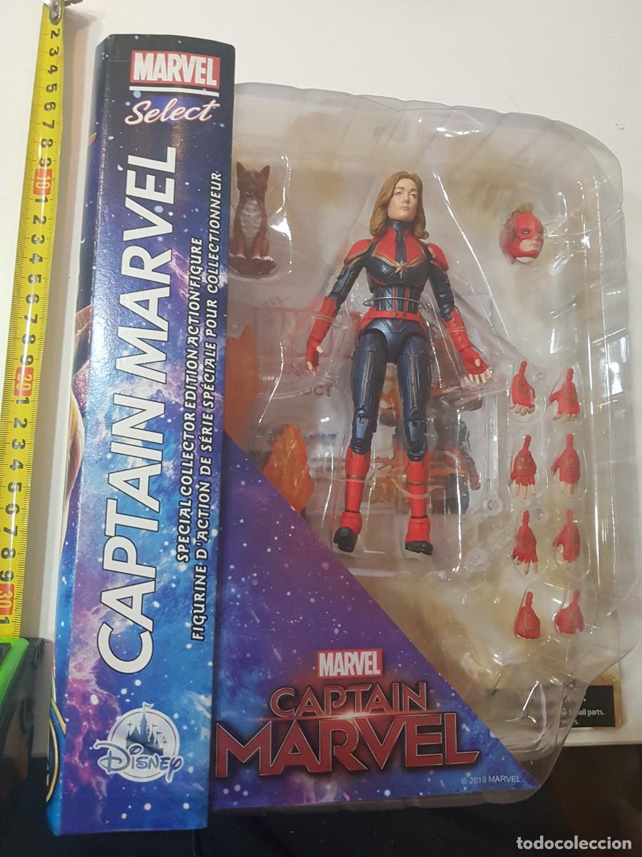 Figuras y mu&ntilde;ecos Marvel: Figura de accion marvel Select Deluxe collector Capitana Marvel disney nueva a estrenar