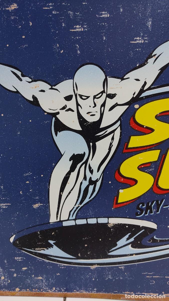 Figuras y mu&ntilde;ecos Marvel: 1210 CHAPA RECTANGULAR, CON SERIGRAFIA DEL PERSONAJE DE MARVEL SILVER SURFER, DEL 2007, AMERICANO - Foto 2