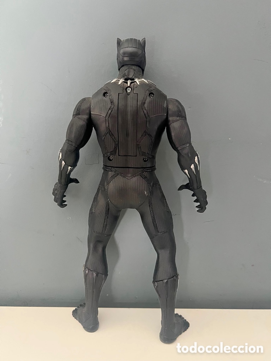 Figuras y mu&ntilde;ecos Marvel: Figura de Pantera Negra elect serie 34cm - Foto 4