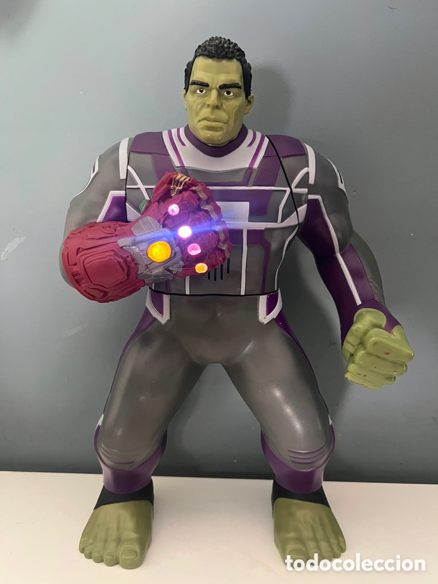 Figuras y mu&ntilde;ecos Marvel: Figura Hulk power punch elec series 36cm