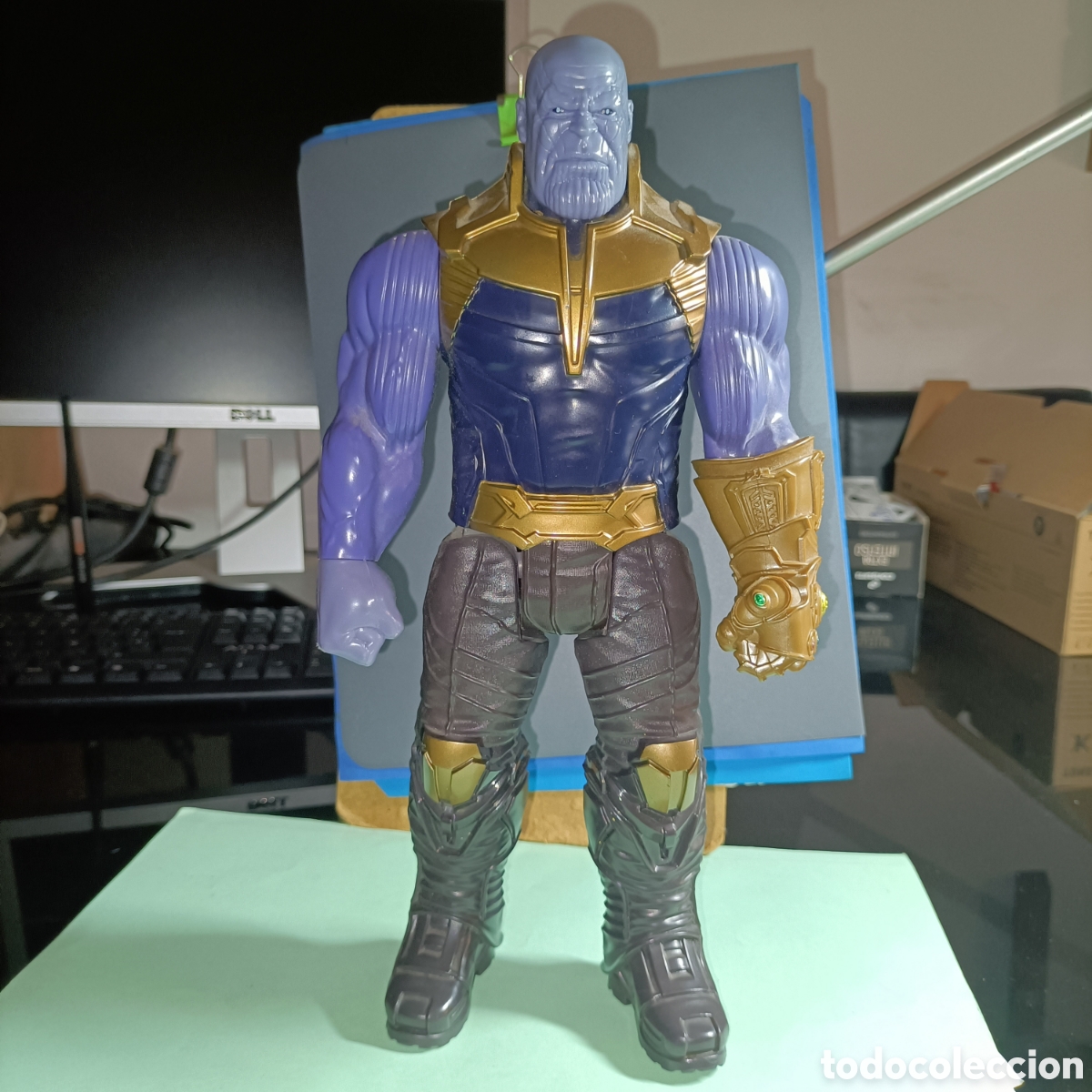 Figuras y mu&ntilde;ecos Marvel: Figura Thanos Hasbro Titan Hero Deluxe 30cm E7381 - Avengers Infinity War. Original, articulada,