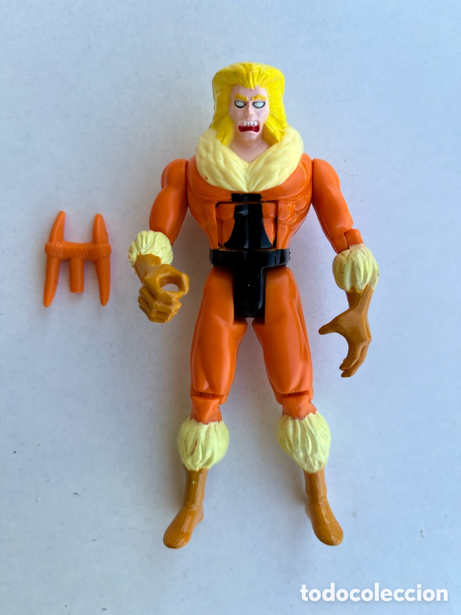 Figuras y mu&ntilde;ecos Marvel: SABRETOOTH X-MEN TOY BIZ 1992 SELF HEALING WOUNDS COMPLETO ACCESORIO MARVEL