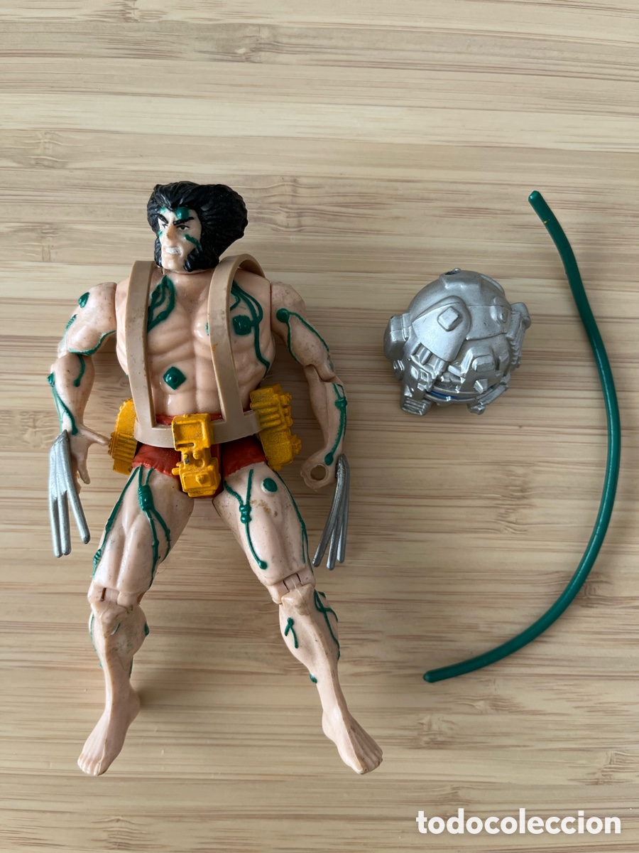 Figuras y mu&ntilde;ecos Marvel: WOLVERINE WEAPON X 4th EDITION X-MEN TOY BIZ 1992 &ndash; CASCO Y CABLE ORIGINAL