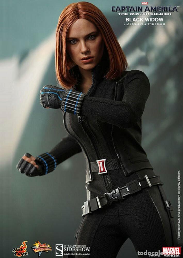Hot Toys. Black Widow. Capitan America 2. Escala 1/6. Figura articulada nueva y en caja.