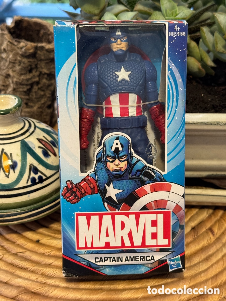 Figuras y mu&ntilde;ecos Marvel: Figura Capit&aacute;n Am&eacute;rica Marvel Hasbro 15 cm en caja