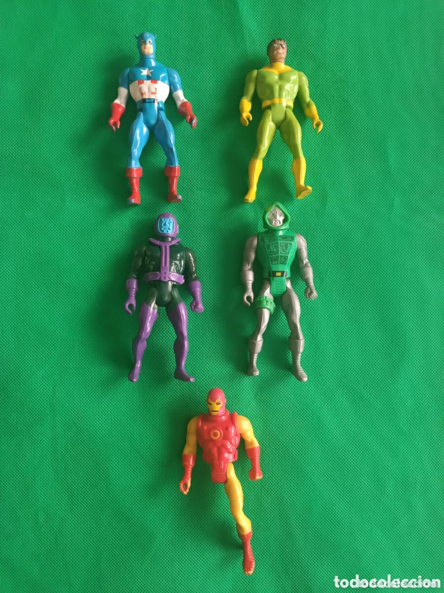Figuras y mu&ntilde;ecos Marvel: Figuras Secret Wars Mattel 1984 Capit&aacute;n Am&eacute;rica, Doctor Octopus Kang Doctor Doom Iron Man