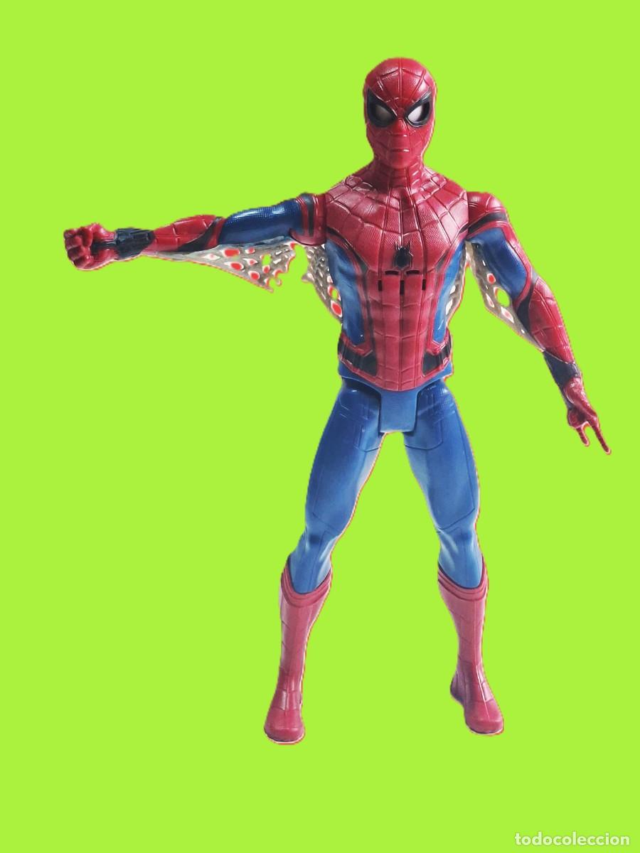 Figuras y mu&ntilde;ecos Marvel: FIGURA SPIDER-MAN -ELECTRONIA CON OJOS MOVILES MARVEL HASBRO 29 CM