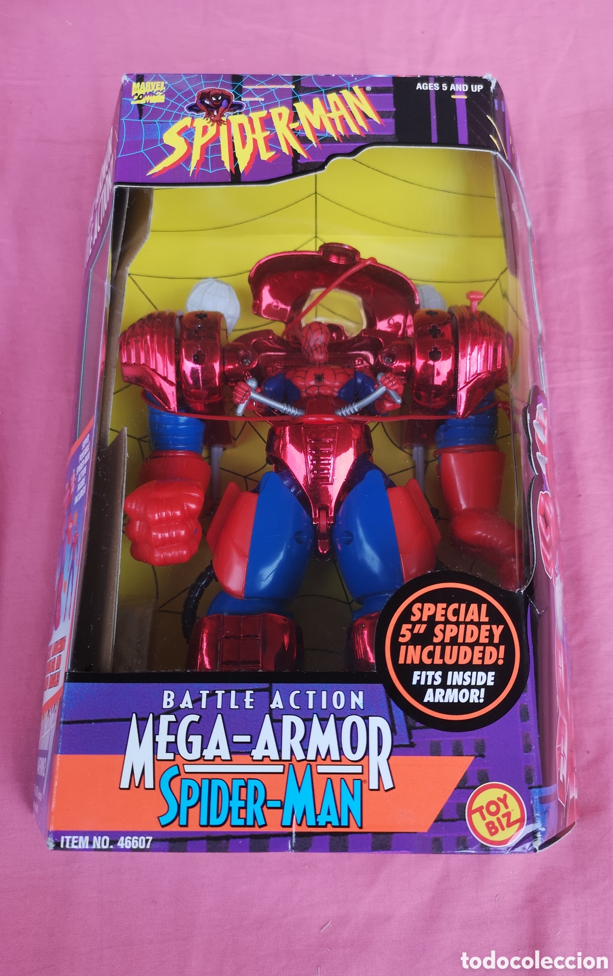 Figuras y mu&ntilde;ecos Marvel: Spider-Man MEGA-ARMOR. SIN USAR. UN BRAZO SUELTO. TOY BIZ. Marvel.