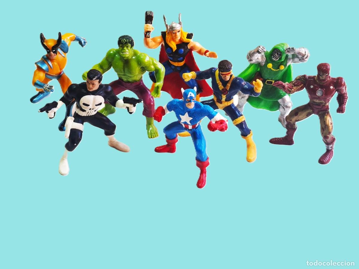 Figuras y mu&ntilde;ecos Marvel: LOTE DE FIGURAS DE SUPERHEROES MARVEL