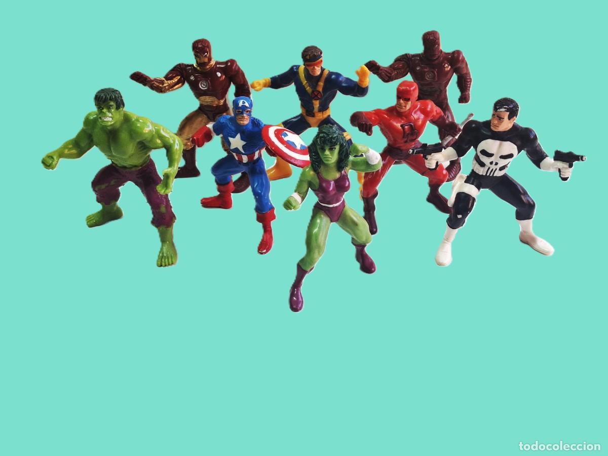 Figuras y mu&ntilde;ecos Marvel: LOTE DE FIGURAS DE SUPERHEROES MARVEL