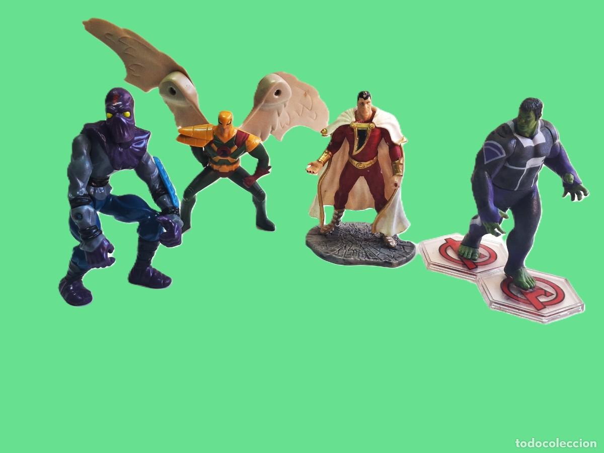 Figuras y mu&ntilde;ecos Marvel: LOTE DE FIGURAS DE ACCION MARVEL Y DC COMICS -HULK,SHAZAM,PROWLER,FIREFLY