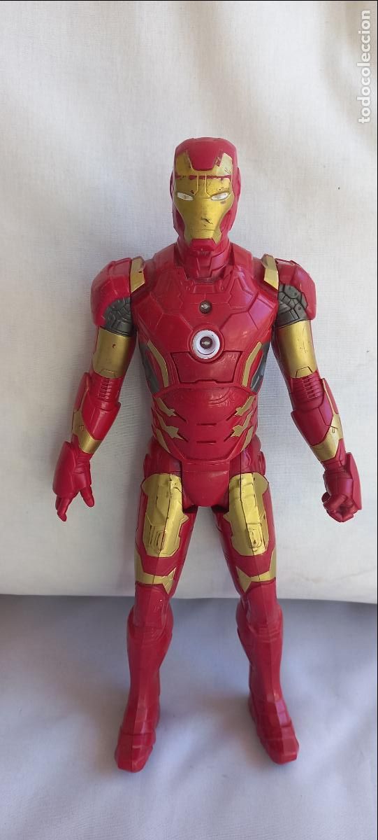 Figuras y mu&ntilde;ecos Marvel: Figura articulada IRON MAN SERIE HEROES MARVEL, HASBRO A&Ntilde;O 2015. CON SONIDO
