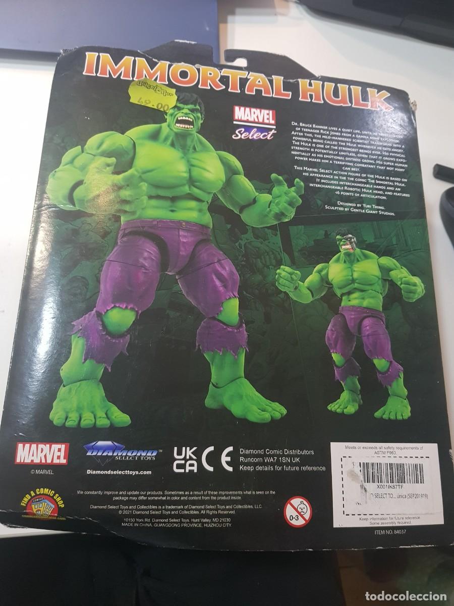 Figuras y mu&ntilde;ecos Marvel: Figura de accion Marvel Select Immortal Hulk nueva a estrenar - Foto 2