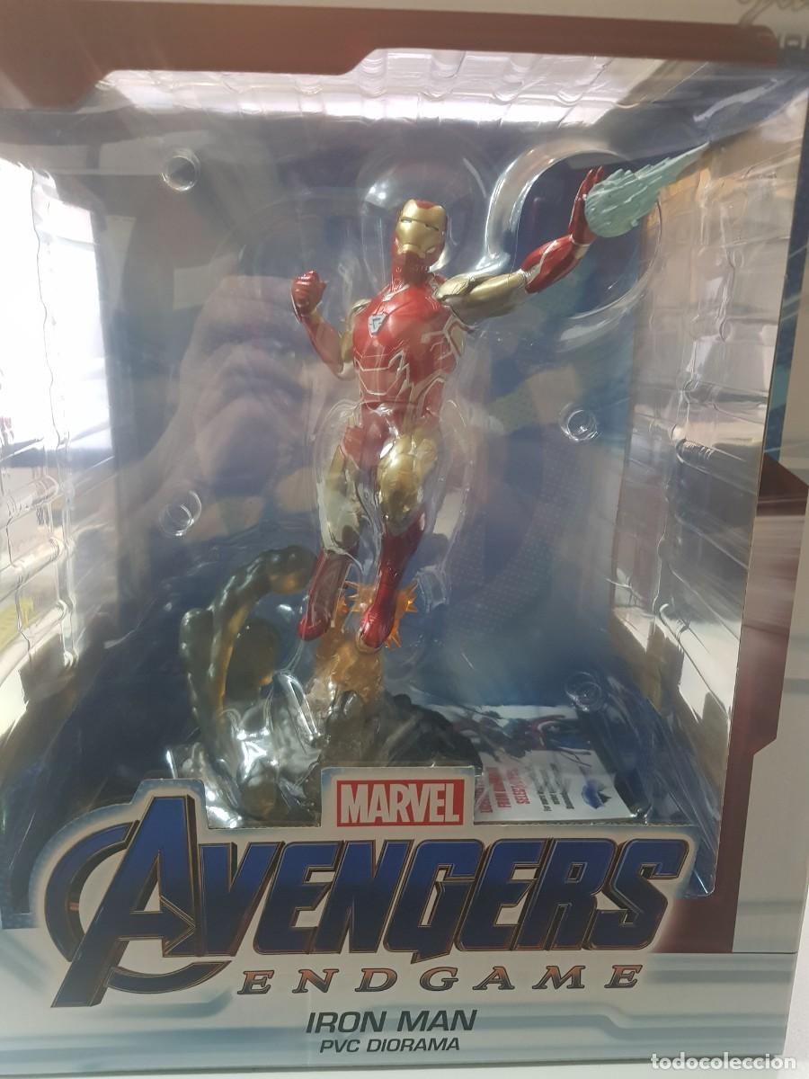 Figuras y mu&ntilde;ecos Marvel: Figura de accion Marvel Avengers End Game Iron man PVC diorama nueva a estrenar