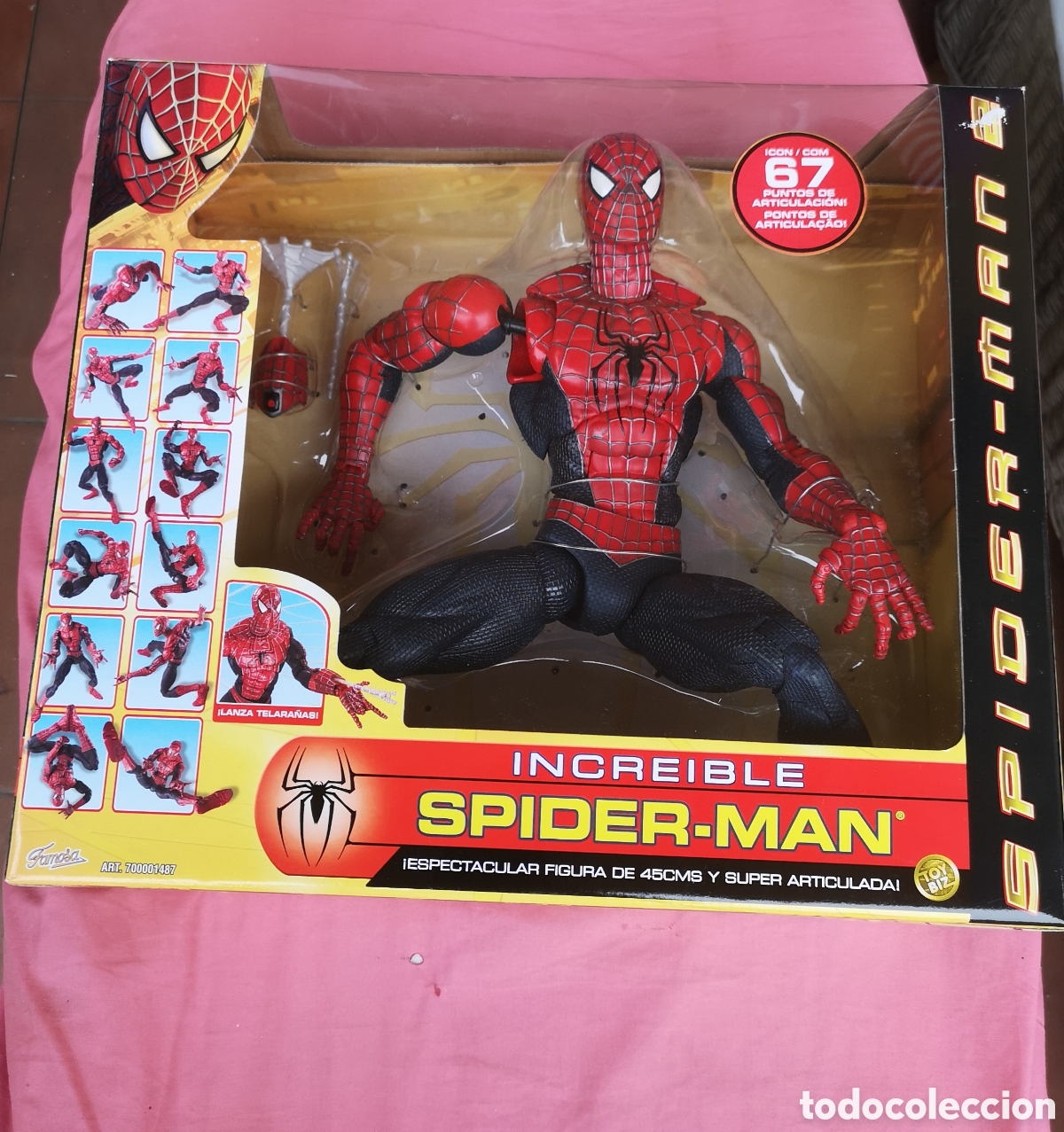 Figuras y mu&ntilde;ecos Marvel: Spider-Man. Figura Incre&iacute;ble Spider-Man 45 cm. CAJA PERFECTA. SIN USAR. UN BRAZO SUELTO.Marvel 2004.