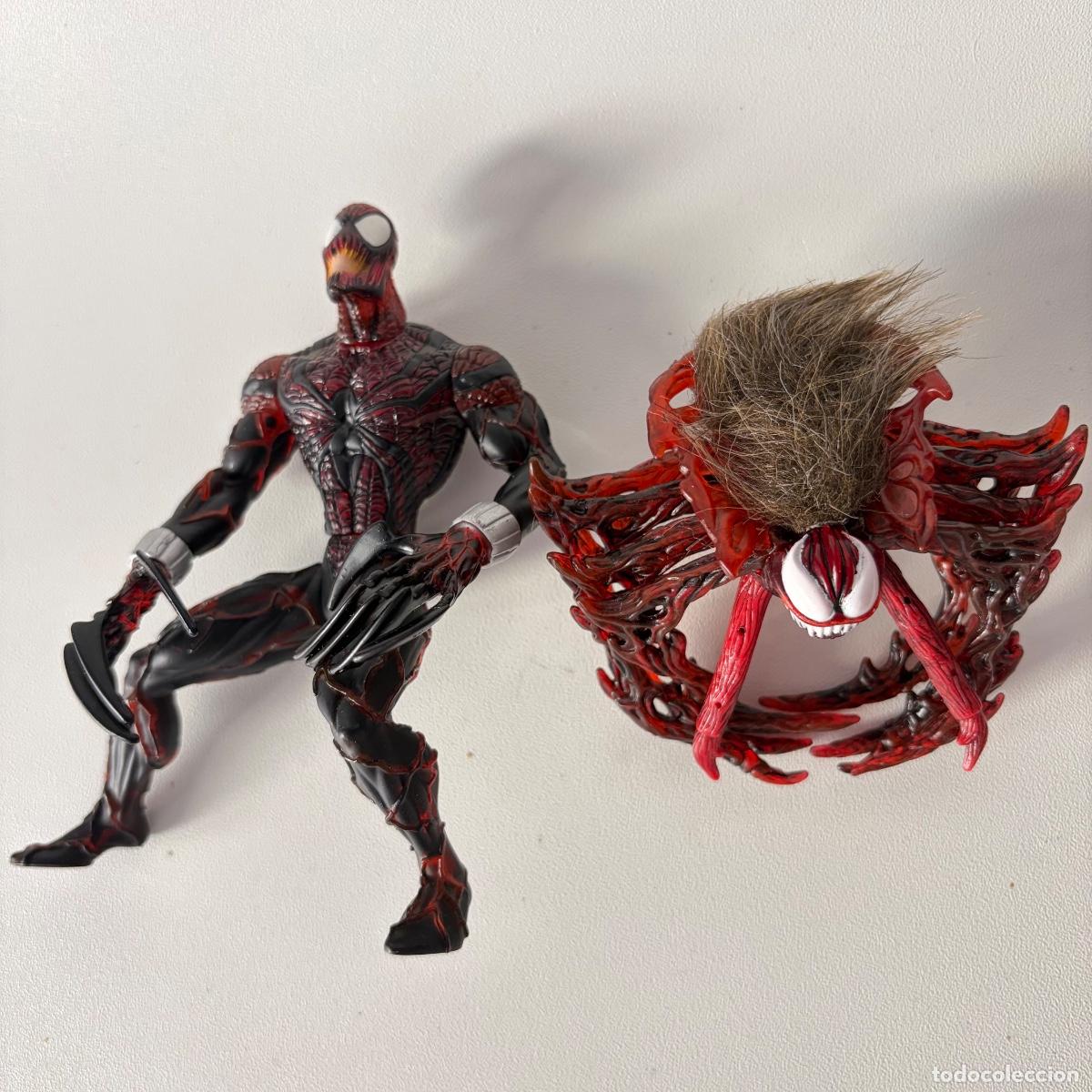 Figuras y mu&ntilde;ecos Marvel: Figura mu&ntilde;eco Spider-Man Spider-Carnage Venom Marvel ToyBiz 1997 14 cm