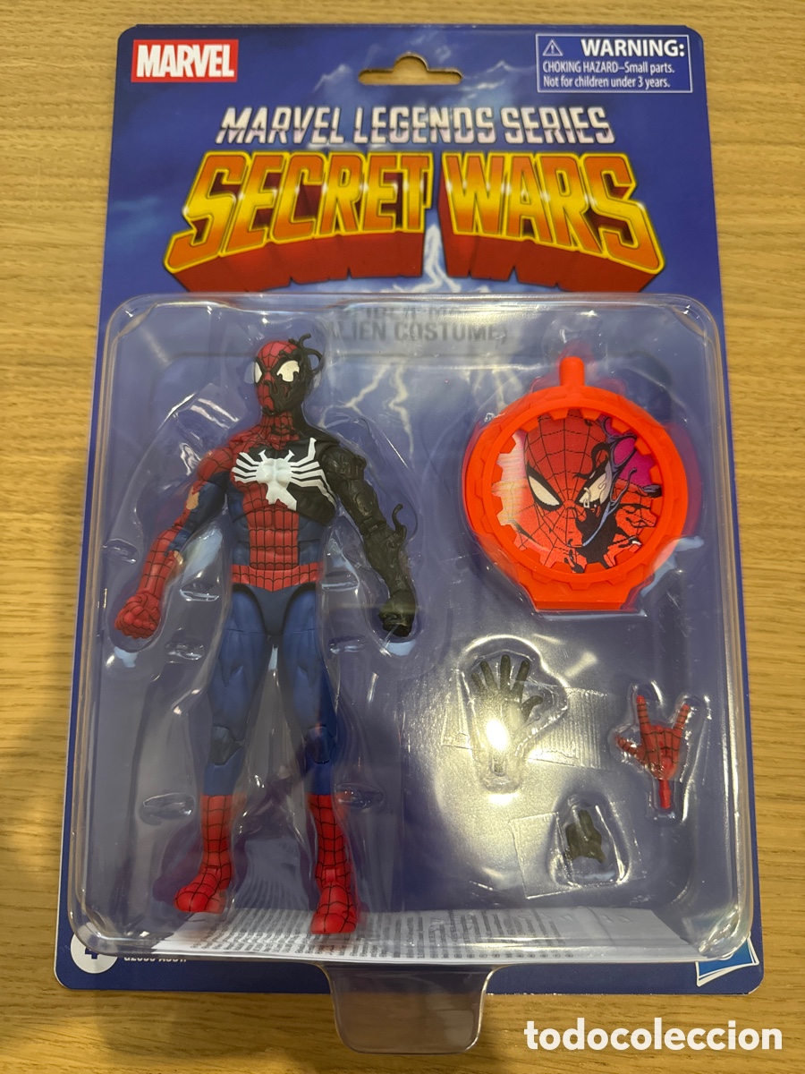 Figuras y mu&ntilde;ecos Marvel: Figura Spiderman Traje Alien&iacute;gena Secret Wars Marvel Legends Hasbro