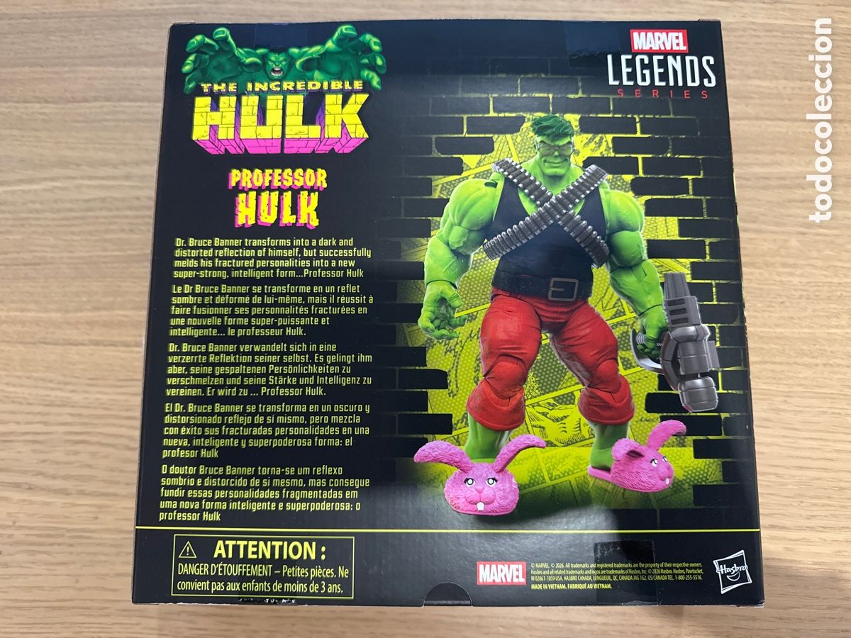 Figuras y mu&ntilde;ecos Marvel: Figura Profesor Hulk Marvel Legends Hasbro - Foto 2