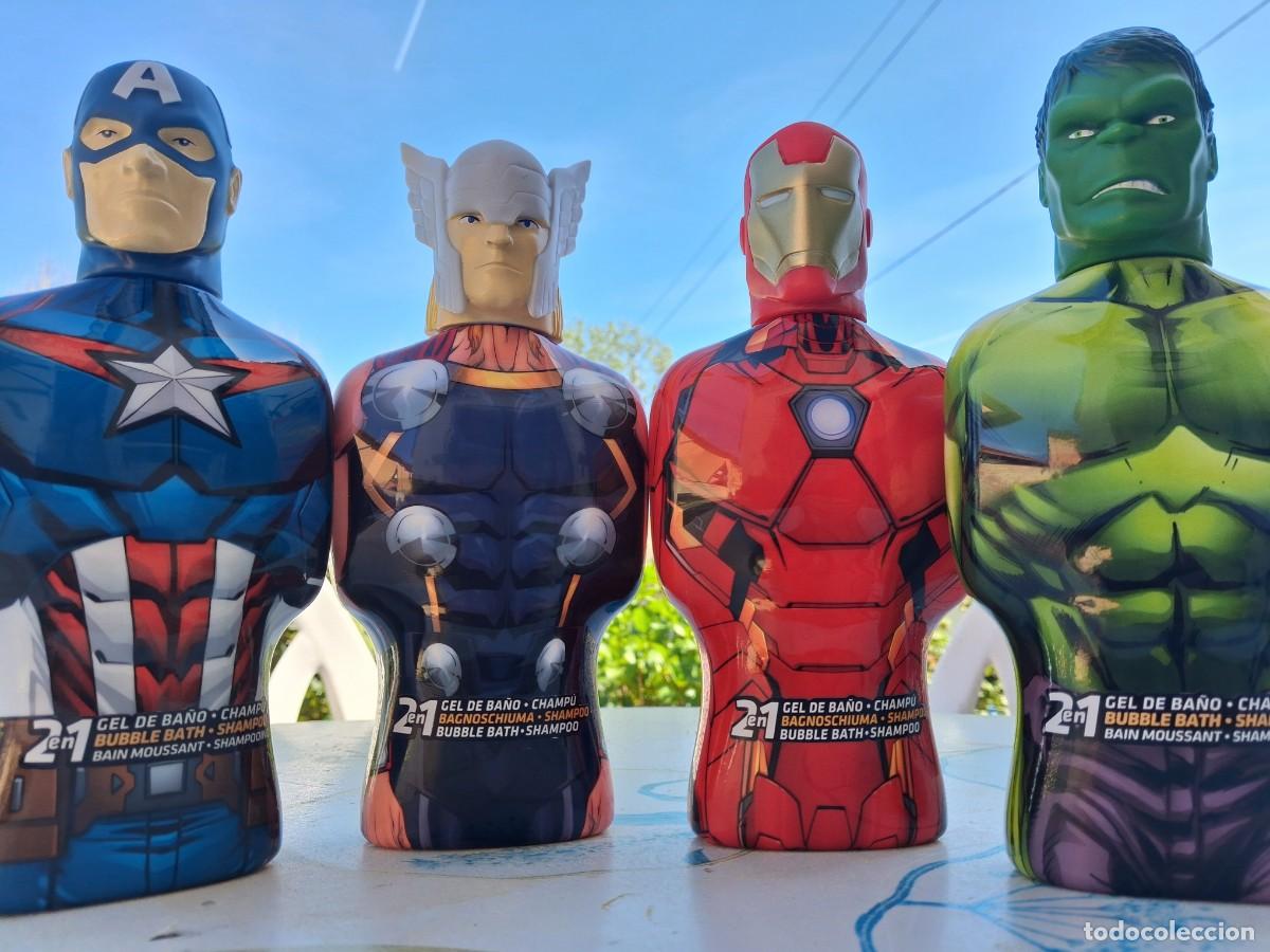 Figuras y mu&ntilde;ecos Marvel: Thor + Hulk + Iron man + Capit&aacute;n Am&eacute;rica = Vengadores - Juego botes de Champ&uacute; completos 2026