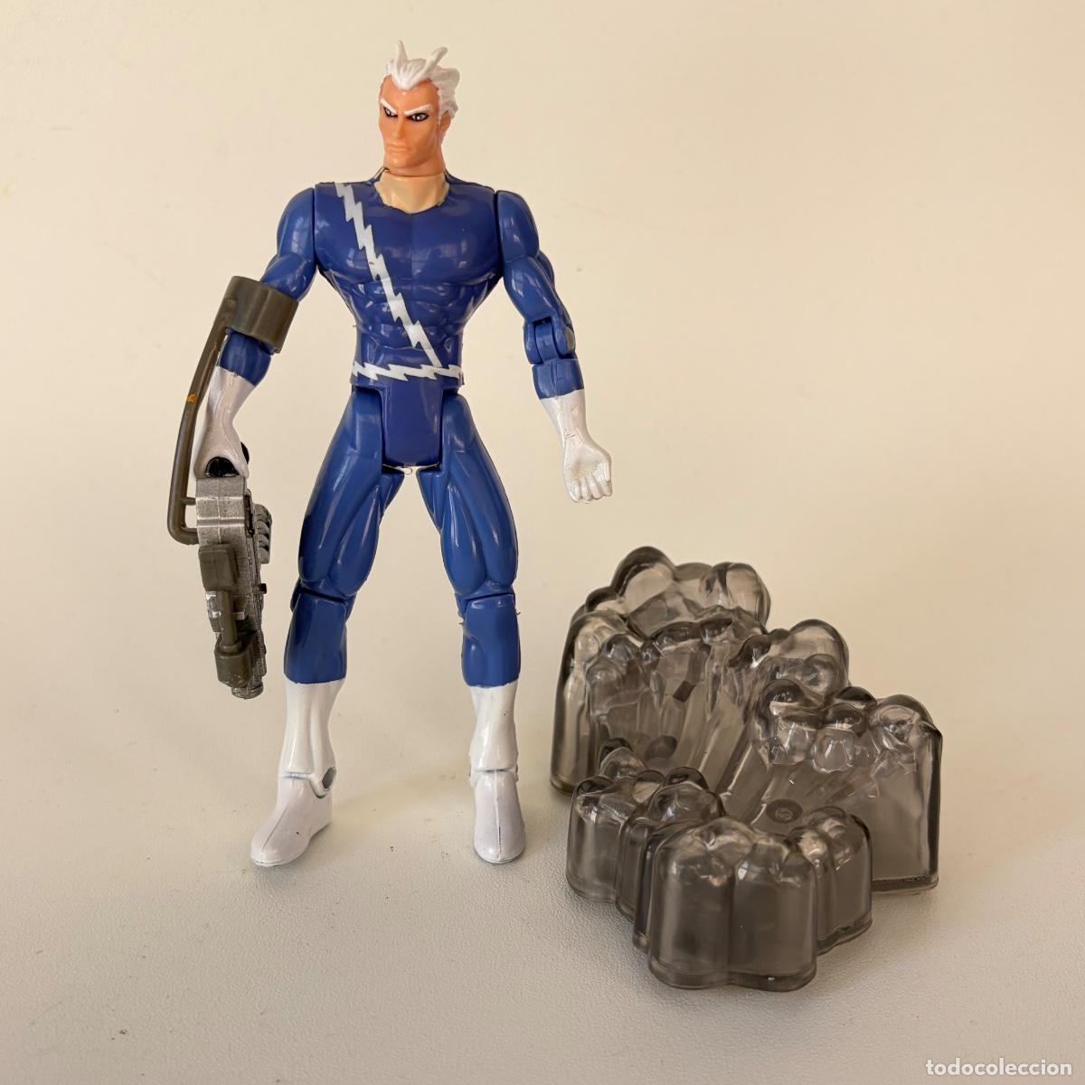 Figuras y mu&ntilde;ecos Marvel: Figura mu&ntilde;eco Quicksilver mercurio X-Men Marvel Mutant Armor Toy Biz 1996