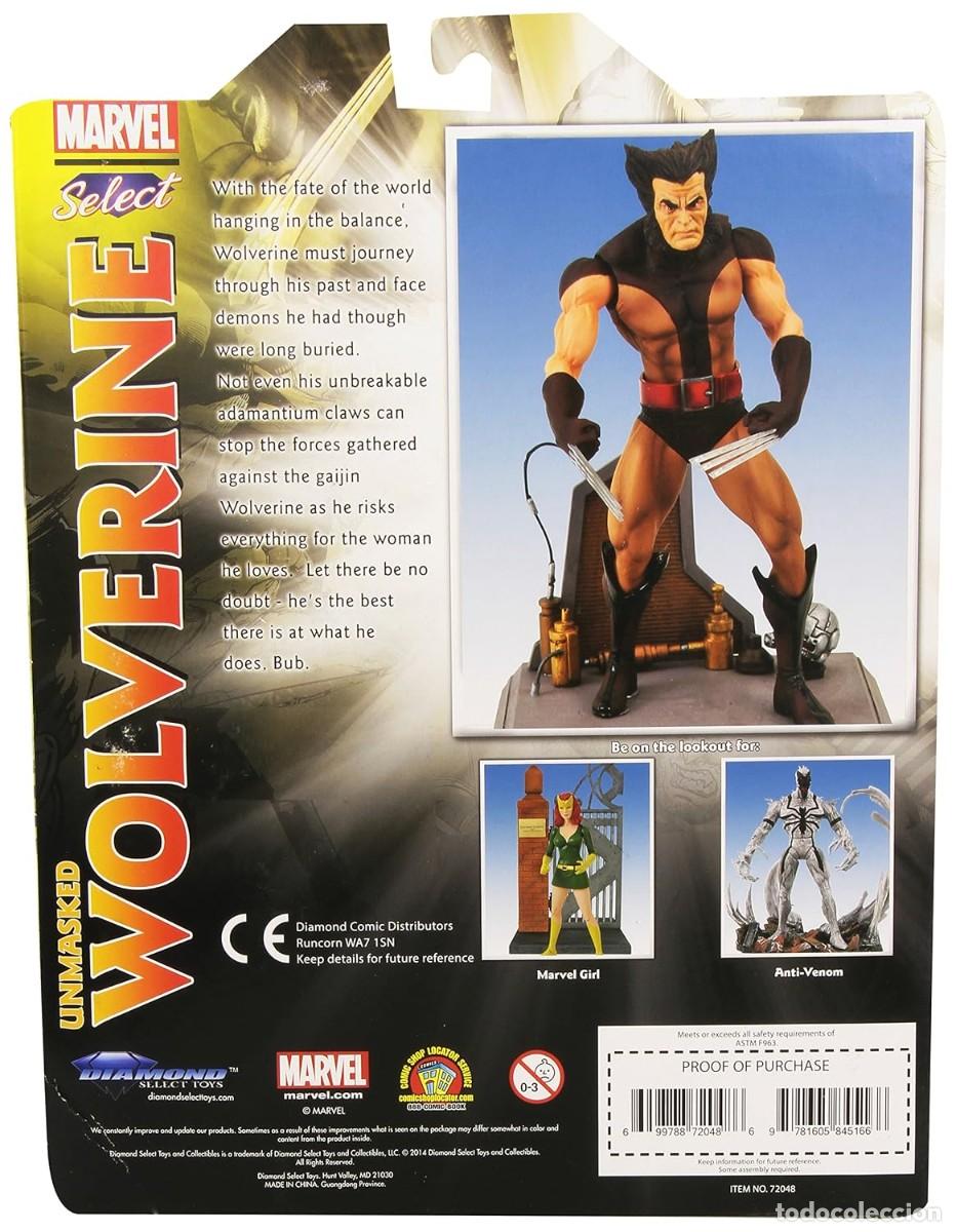 Figuras y mu&ntilde;ecos Marvel: Volverine unmasked Lobezno. Marvel select. Nuevo!!! 2016 - Foto 2
