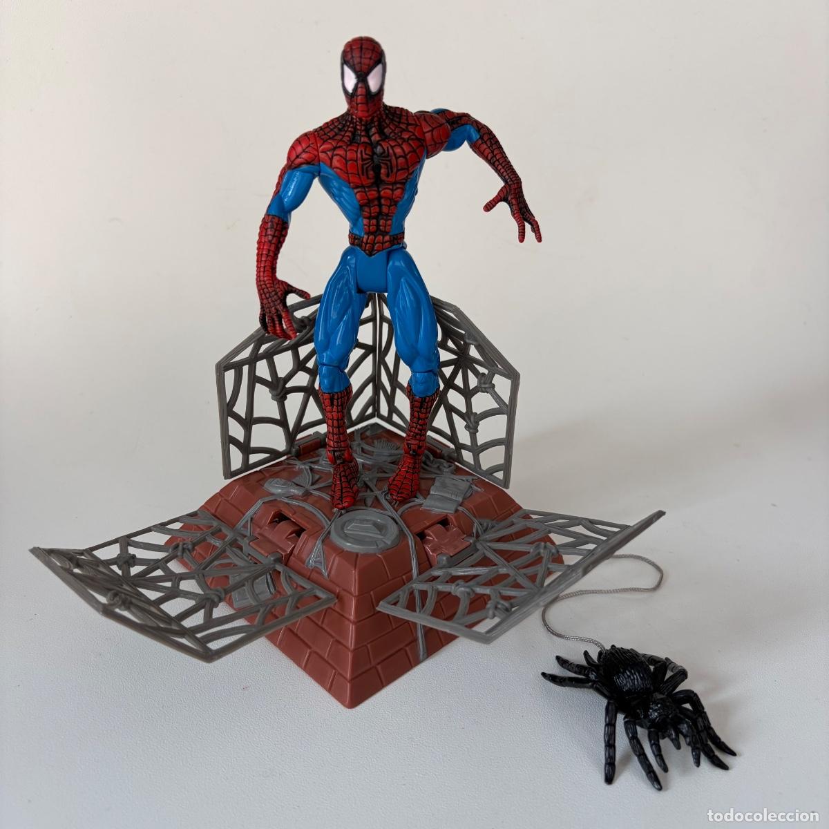 Figuras y mu&ntilde;ecos Marvel: figura mu&ntilde;eco Web Trap Spider-Man Toy Biz Marvel 1997 spiderman trampa