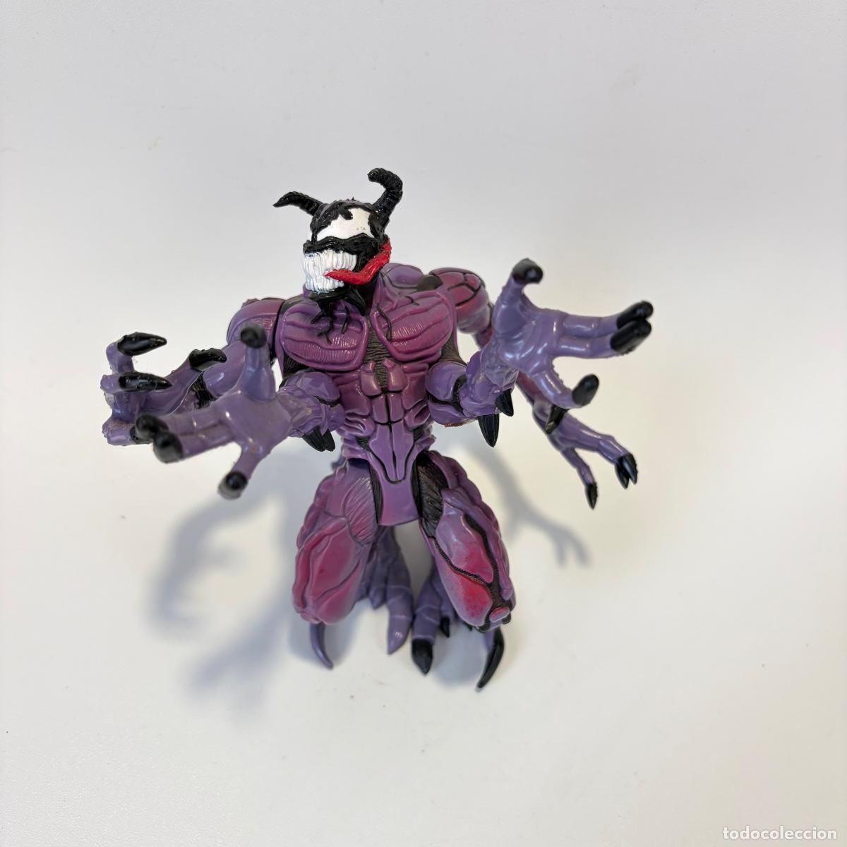 Figuras y mu&ntilde;ecos Marvel: figura mu&ntilde;eco riot venom spider-man planet of the symbiotes toy biz 1996 morado