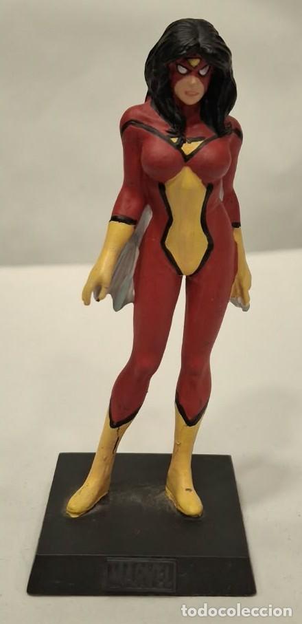 Figuras y mu&ntilde;ecos Marvel: EAGLEMOSS. MARVEL. SPIDER WOMAN. FIGURA DE METAL. SPIDERWOMAN