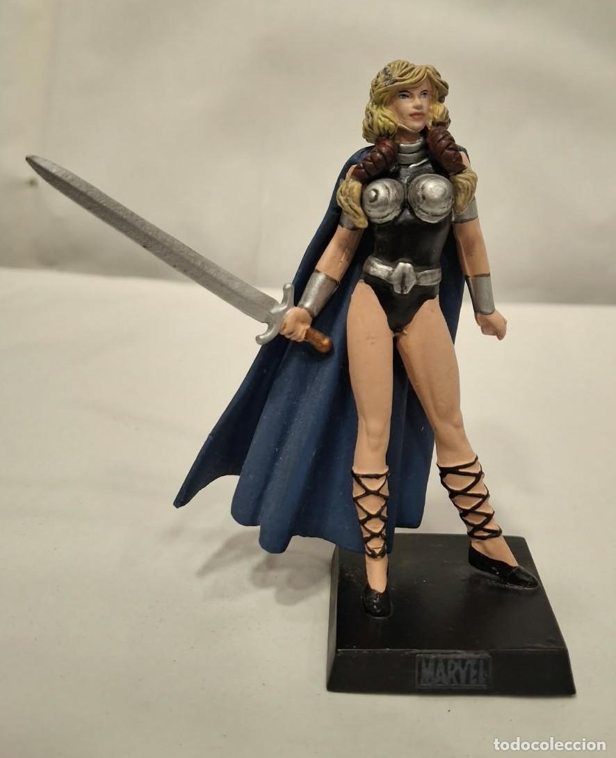 Figuras y mu&ntilde;ecos Marvel: EAGLEMOSS. MARVEL. VALKIRIA. FIGURA DE METAL.
