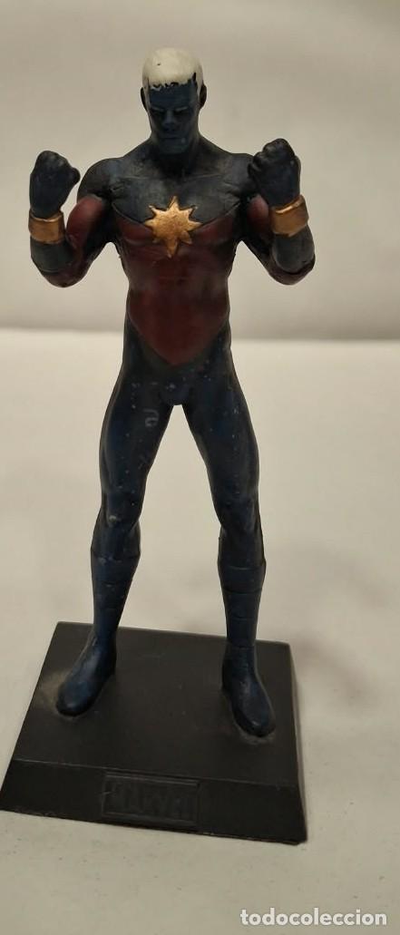 Figuras y mu&ntilde;ecos Marvel: EAGLEMOSS. MARVEL. CAPITAN MARVEL. FIGURA DE METAL. - Foto 1