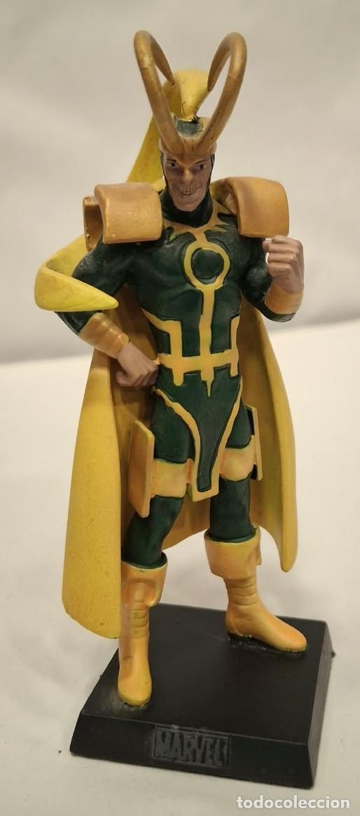 Figuras y mu&ntilde;ecos Marvel: EAGLEMOSS. MARVEL. LOKI. FIGURA DE METAL.