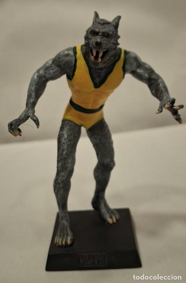 Figuras y mu&ntilde;ecos Marvel: EAGLEMOSS. MARVEL. HOMBRE LOBO John Jameson MAN WOLF. FIGURA DE METAL.