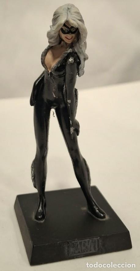 Figuras y mu&ntilde;ecos Marvel: EAGLEMOSS. MARVEL. GATA NEGRA. FIGURA DE METAL. - Foto 1