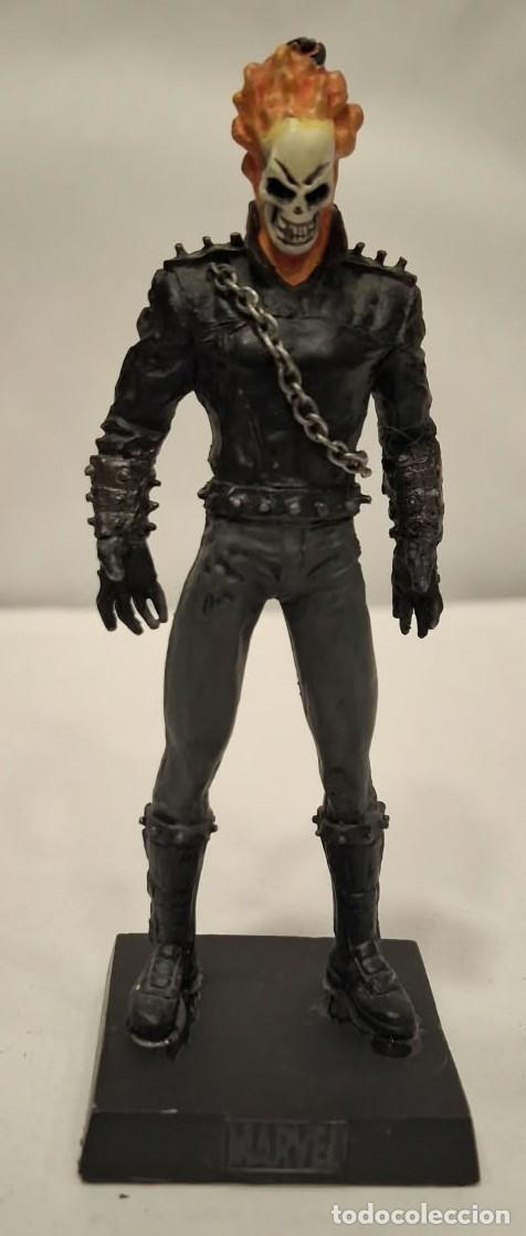 Figuras y mu&ntilde;ecos Marvel: EAGLEMOSS. MARVEL. MOTORISTA FANTASMA. FIGURA DE METAL.