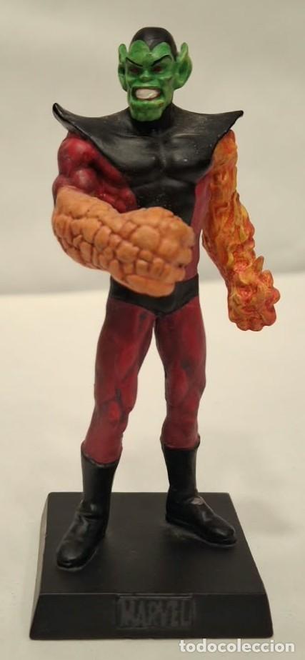 Figuras y mu&ntilde;ecos Marvel: EAGLEMOSS. MARVEL. SUPER SKRULL. FIGURA DE METAL. - Foto 1