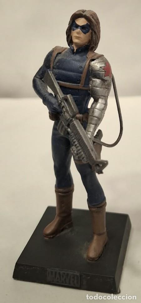 Figuras y mu&ntilde;ecos Marvel: EAGLEMOSS. MARVEL. SOLDADO DE INVIERNO. FIGURA DE METAL.