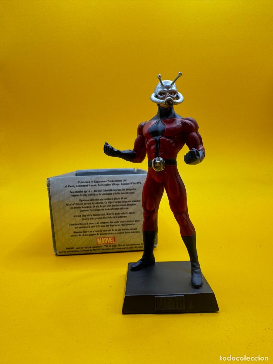 Figuras y mu&ntilde;ecos Marvel: ANT-MAN II HOMBRE HORMIGA MARVEL EAGLEMOSS 2011 N&ordm; 3 &ndash; FIGURA DE PLOMO CON CAJA ORIGINAL