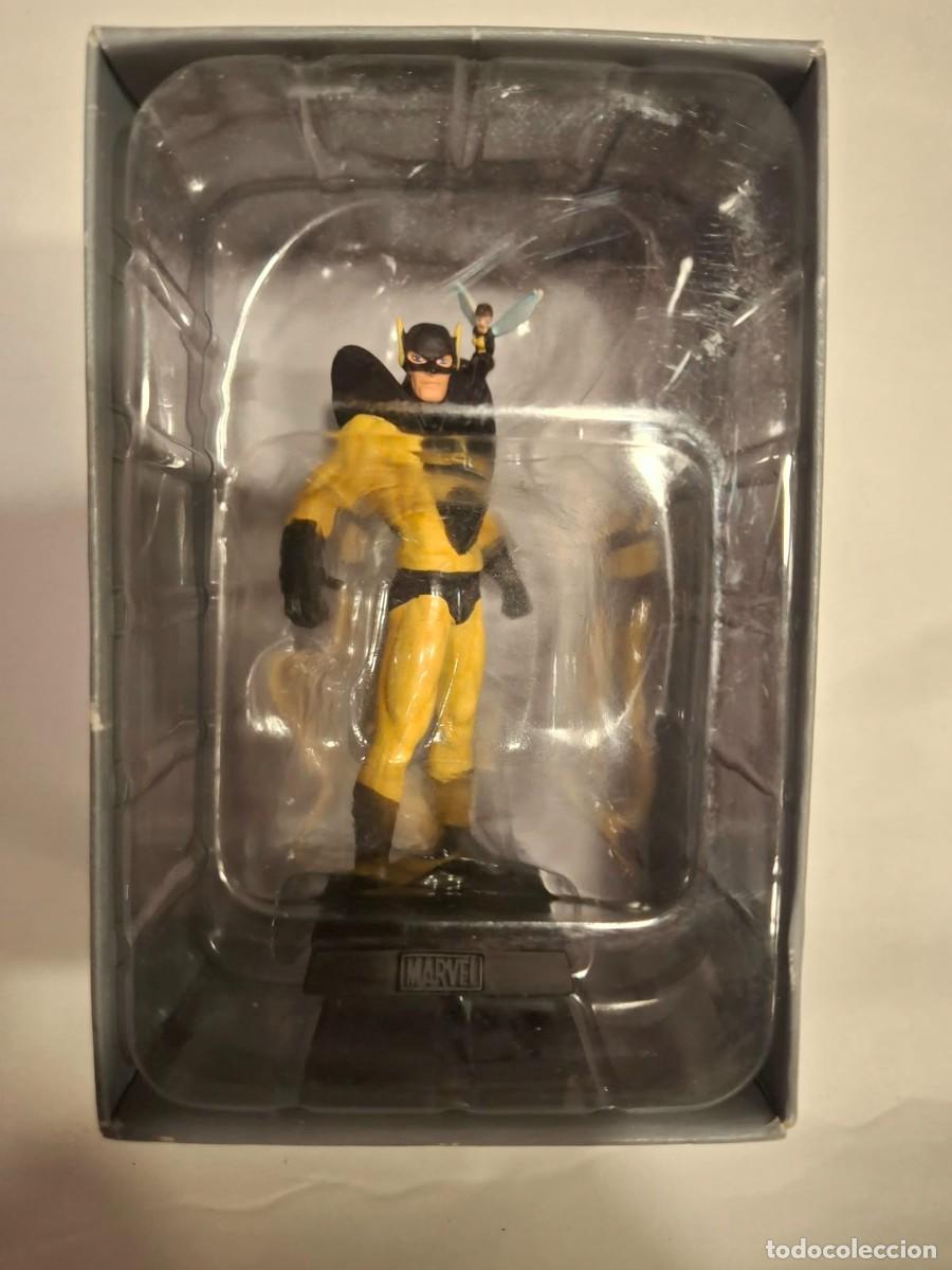 Figuras y mu&ntilde;ecos Marvel: EAGLEMOSS. MARVEL. CHAQUETA AMARILLA. YELLOW JACKET. PLOMO. NUEVA Y EN SU BLISTER ORIGINAL.