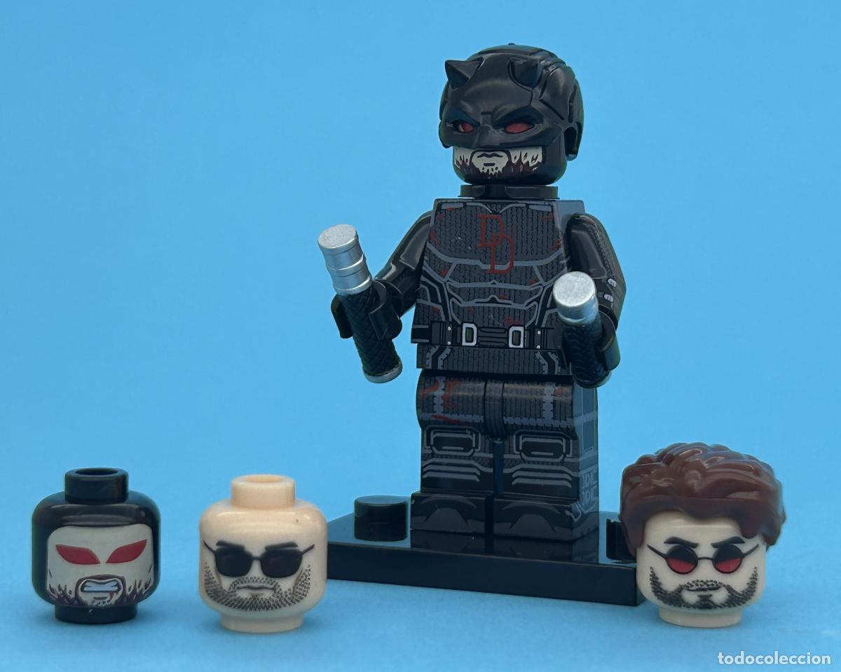 Figurines et Jouets Marvel: Daredevil Traje Negro Born Again (Marvel) minifigura mu&ntilde;eco Black Suit figura compatible juguete