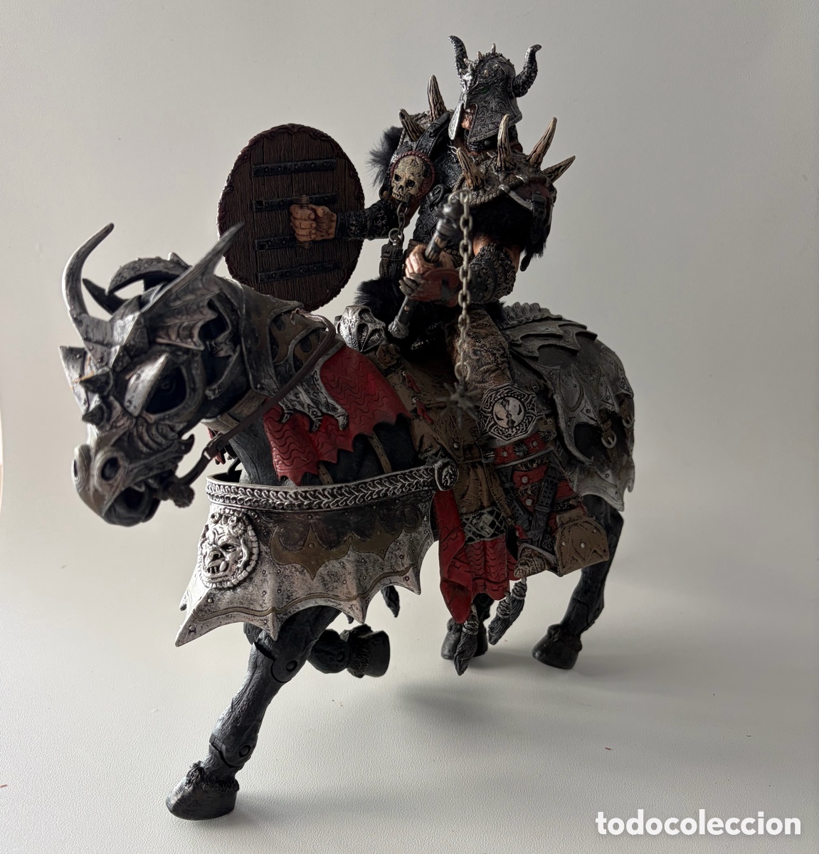 Figuras y mu&ntilde;ecos McFarlane: figura mu&ntilde;eco spawn the bloodaxe & thunderhoof caballo series 22 mcfarlane 2002