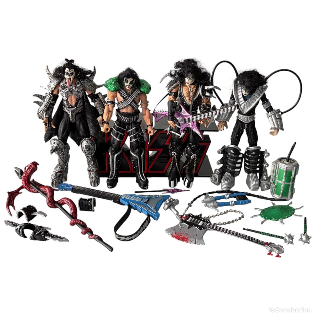 Figuras y mu&ntilde;ecos McFarlane: Lote de 4 figuras KISS de McFarlane Toys, 1997
