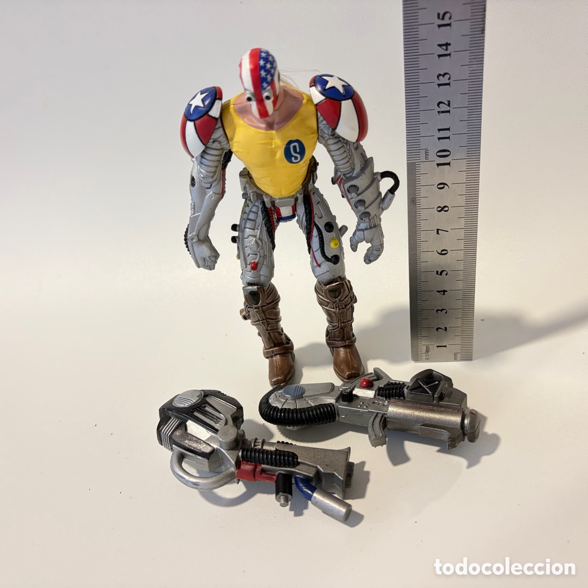 Figuras y mu&ntilde;ecos McFarlane: figura mu&ntilde;eco SuperPatriot Spawn Series 6 McFarlane 1996
