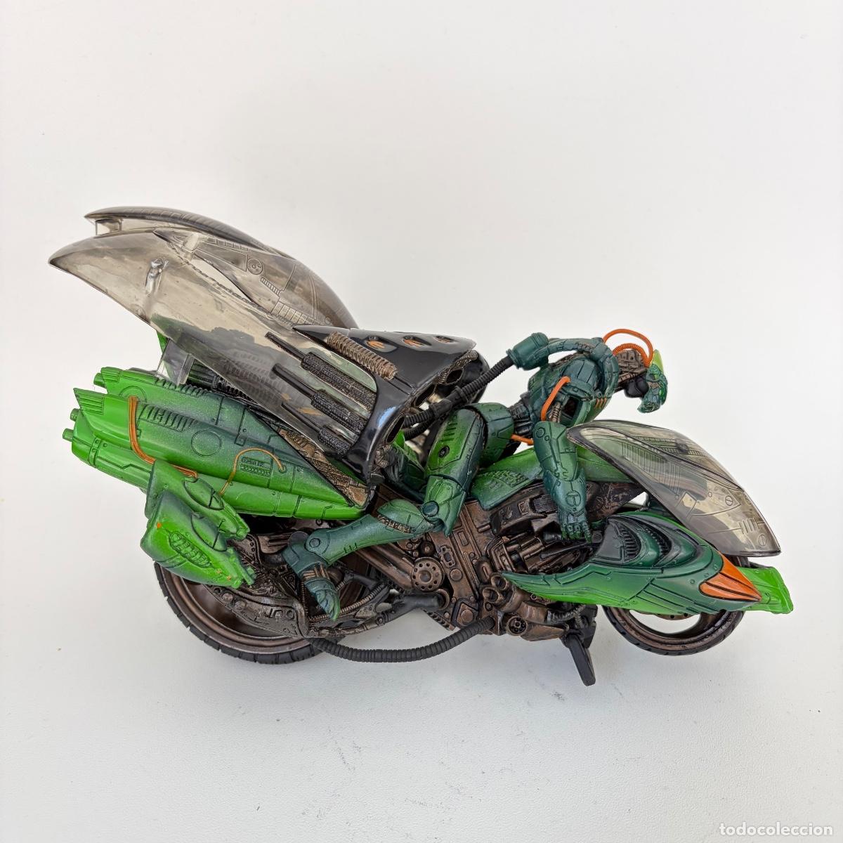 Figuras y mu&ntilde;ecos McFarlane: figura mu&ntilde;eco Green Vapor Spawn Nitro Riders McFarlane 2000 moto