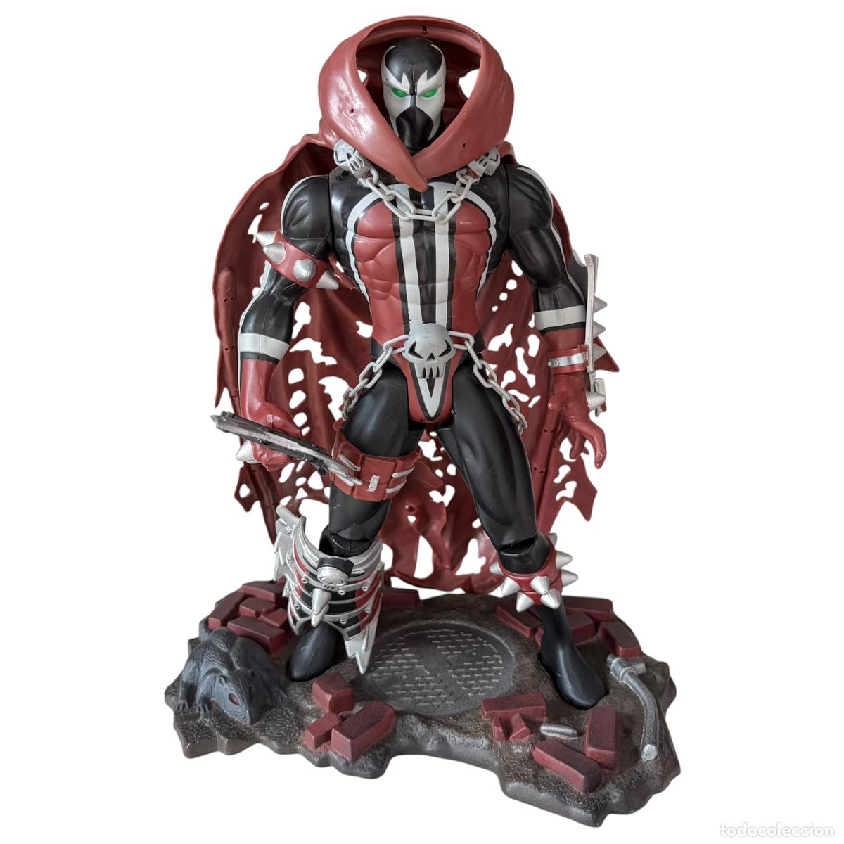 Figuras y mu&ntilde;ecos McFarlane: figura mu&ntilde;eco Super Size Spawn 30 cm McFarlane 1996 con base