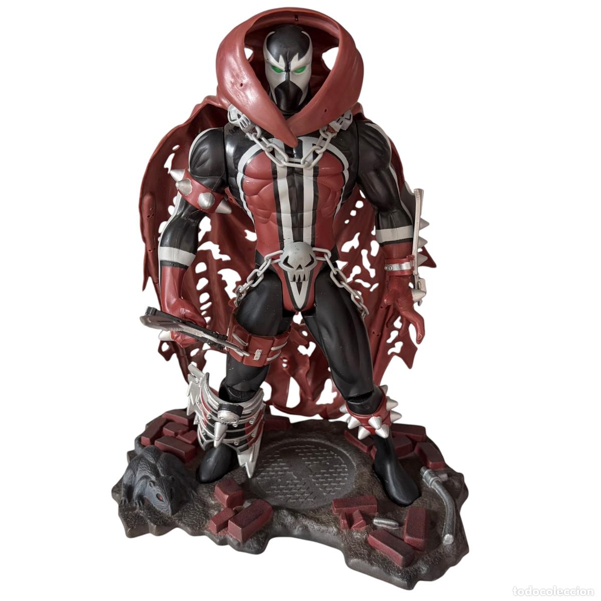 Figuras y mu&ntilde;ecos McFarlane: figura mu&ntilde;eco Super Size Spawn 30 cm McFarlane 1996 con base - Foto 2