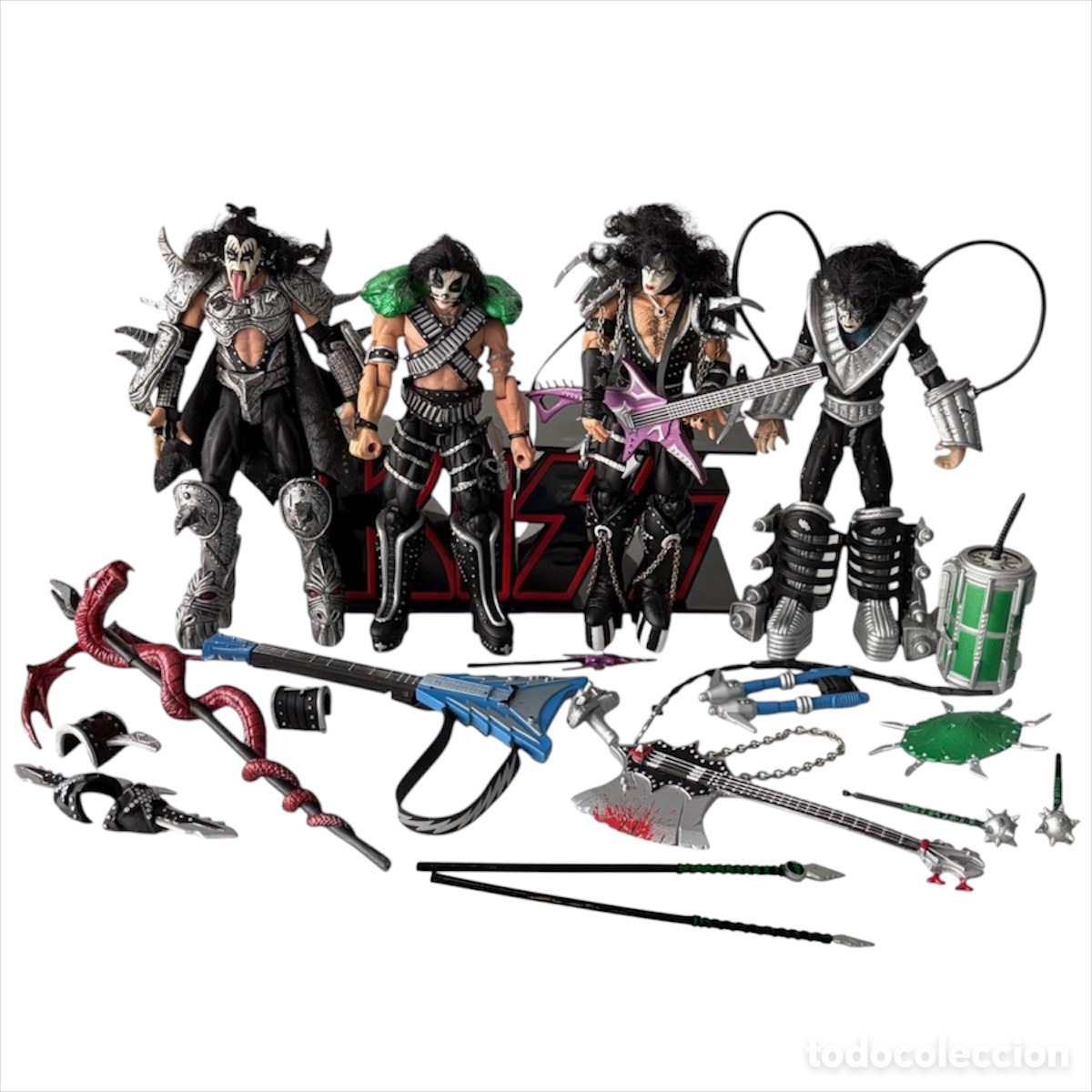 Figuras y mu&ntilde;ecos McFarlane: Lote de 4 figuras KISS de McFarlane Toys, 1997