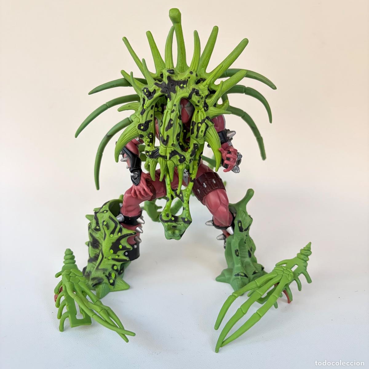 Figuras y mu&ntilde;ecos McFarlane: figura mu&ntilde;eco exo-skeleton spawn special edition variante verde mcfarlane toys 1996